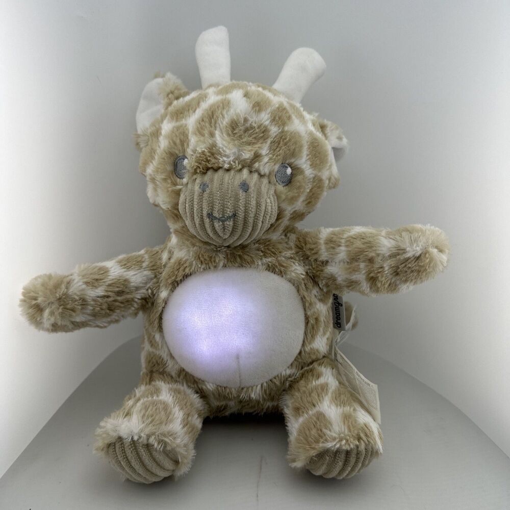 Dreamgro Giraffe Plush Crib Soother Stuffed Toy Lights Musical Lullaby 10"